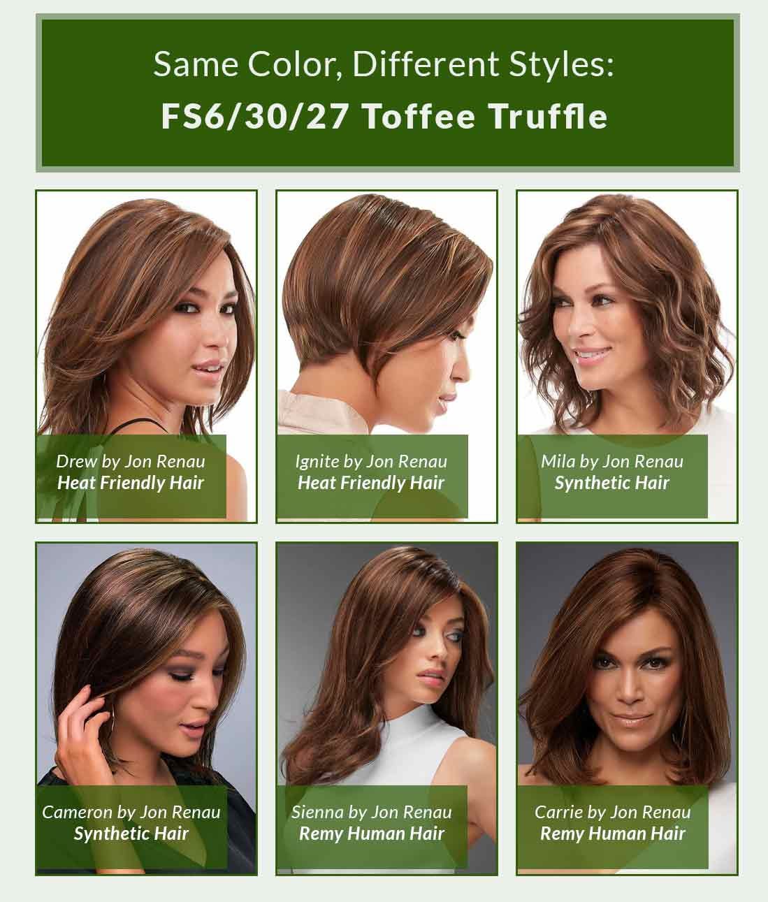 Color Chart Jon Renau FS6/30/27 Toffee Truffle